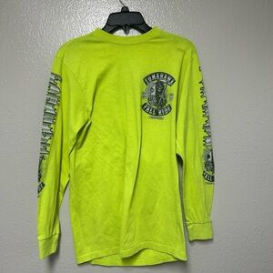 Tomahawk Neon Green Long Sleeve Graphic Shirt